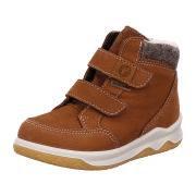 Ricosta Luan 6800102270 Curry/Grau (Braun) - Stiefel mit Futter - Kinderschuhe Gefütterte Kinderstiefel Gr. 18 - 42, Braun, leder (daino/walkloden)