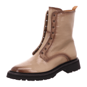 Elia Maurizi Schnürstiefel. Lackleder Beige