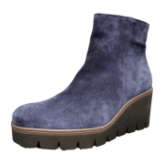 Gabor Keil Stiefelette blau Velour 54.780.16