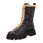 Corvari Schnürstiefel,Lammfell,Schwarz