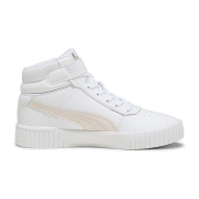 Puma Carina 2.0 Mid-Top Sneaker Damen light sand/light sand/puma silver/puma white 42