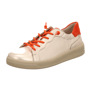 Gabor Schuhe Sneakers weißgold metallic orange 43.342.62