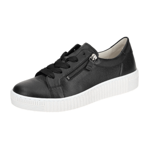 Gabor Schuhe Sneakers schwarz genarbt 43.334.27